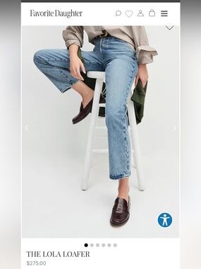 Lola loafer in deep Bordeaux by Favorite Daughter